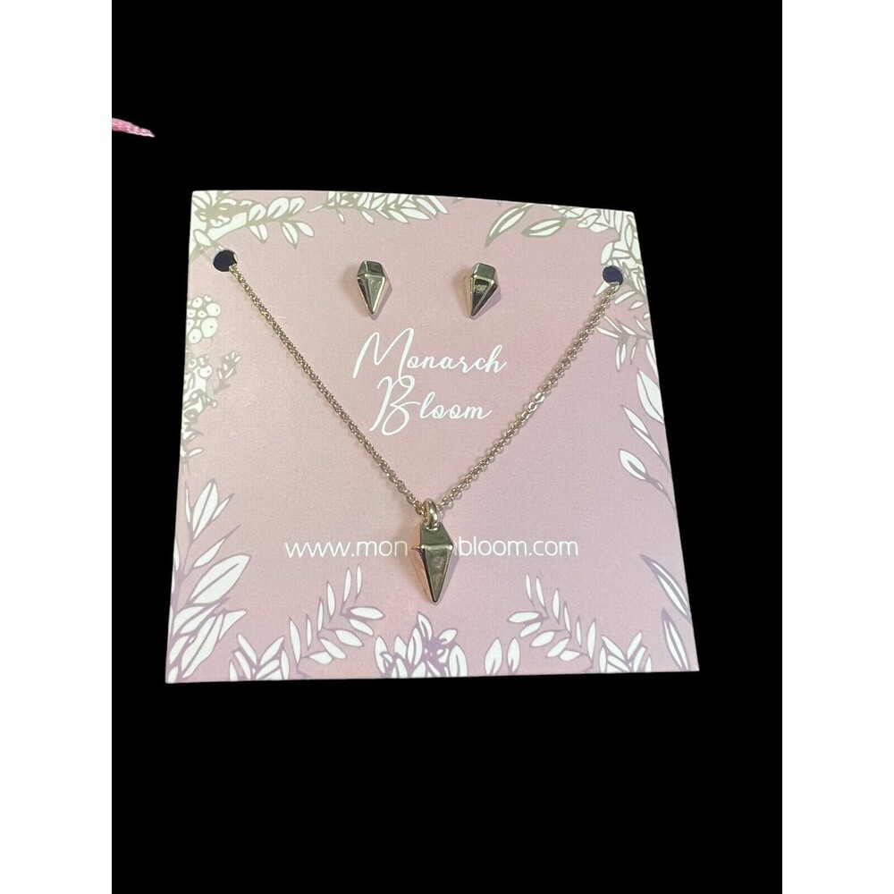 MONARCH BLOOM SHINE BRIGHT NECKLACE + EARRING SET *SINGLESWAG